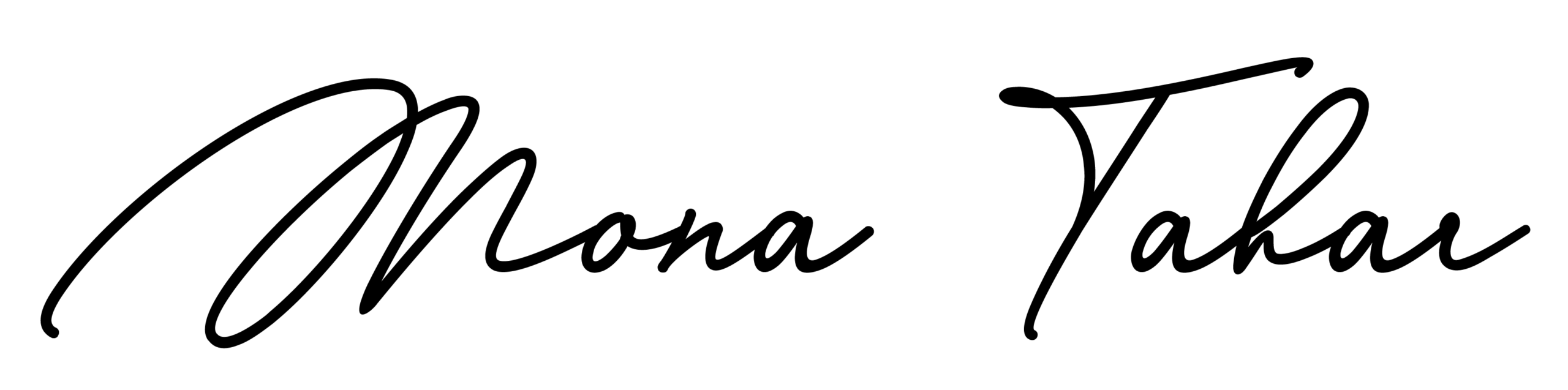 Mona Tahar signature logo
